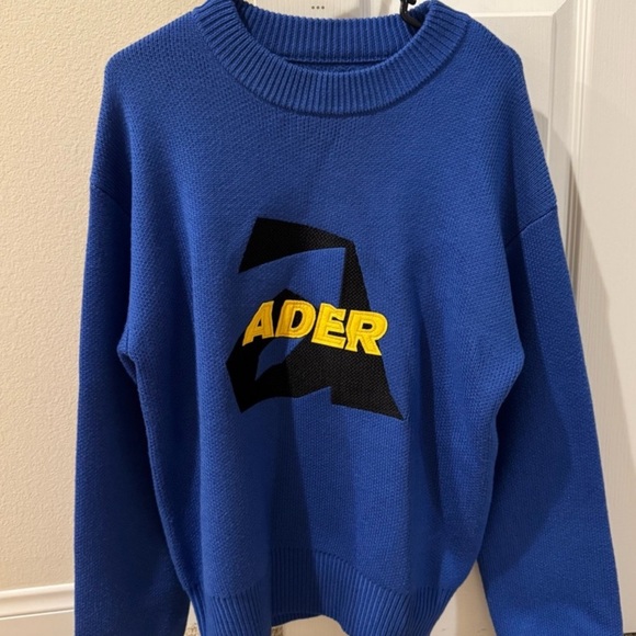 Ader Blue Crewneck Sweater for Men - Picture 3 of 5
